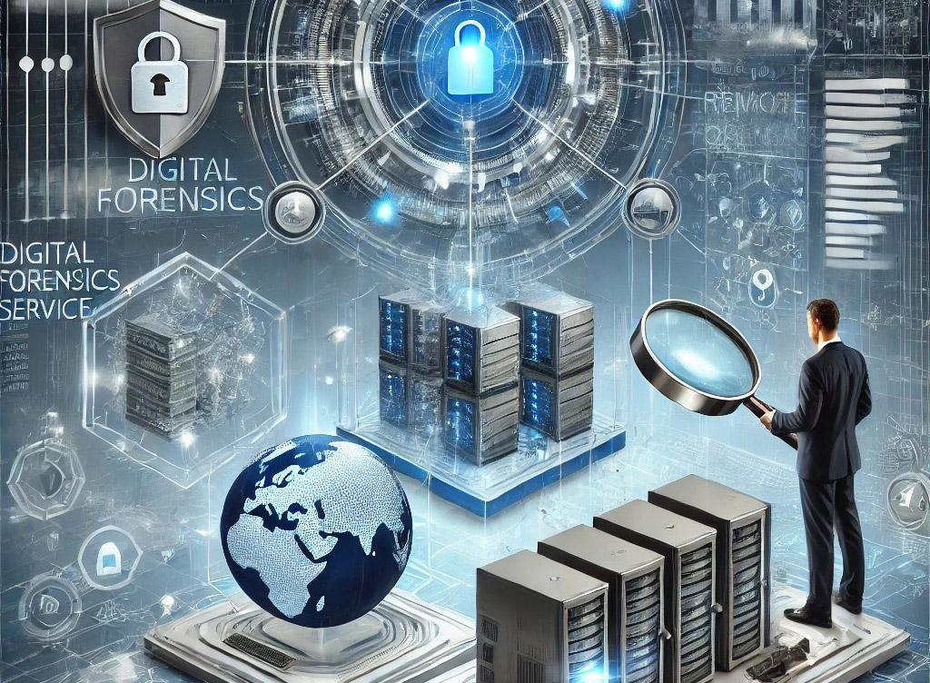 Analyst inspecting secure financial data servers, symbolizing forensic accounting and investigation.